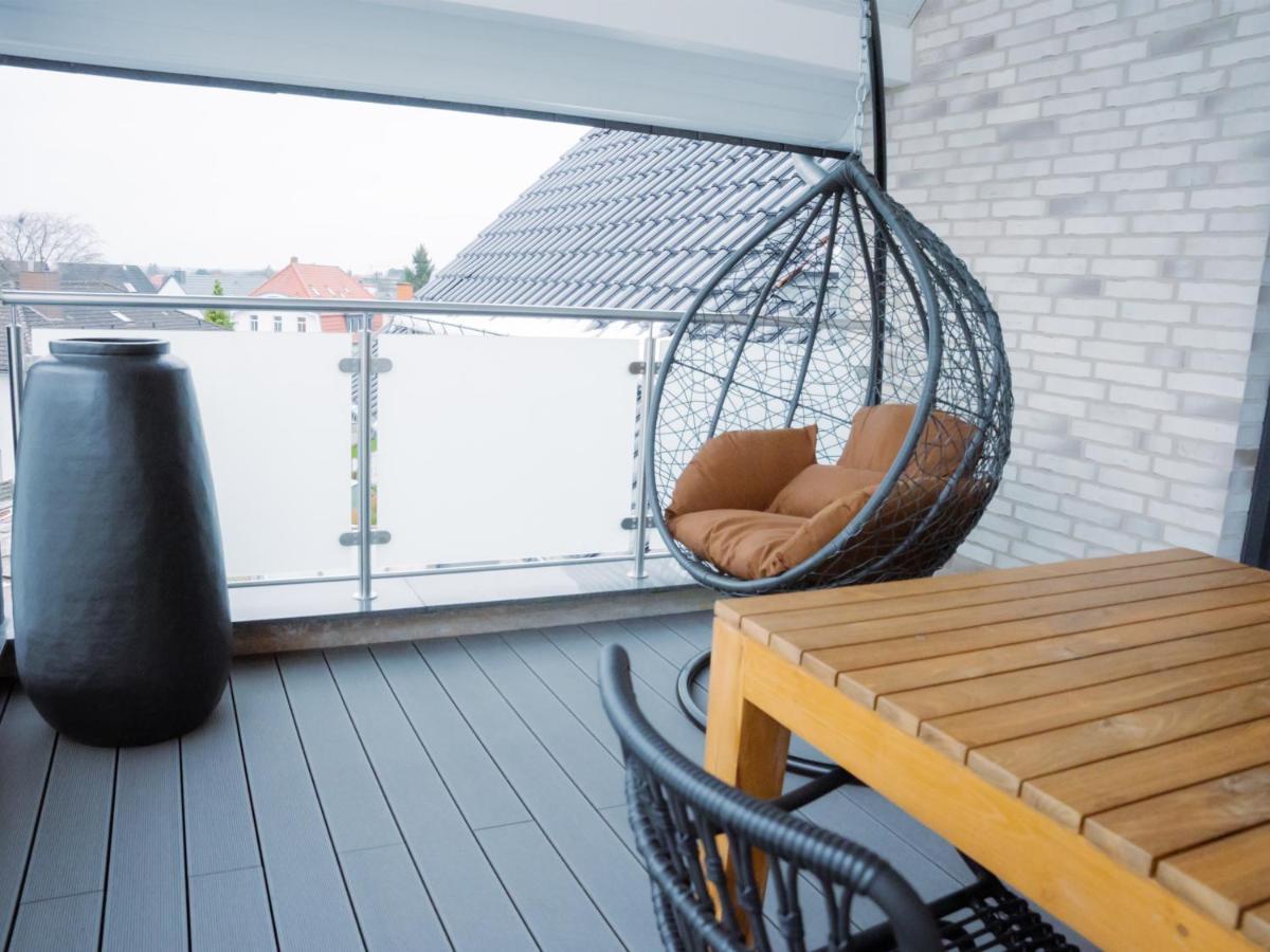 Lio Suite Design Apartment Balkon Terrasse Parken Fur 4 Personen Bad Salzuflen Bagian luar foto