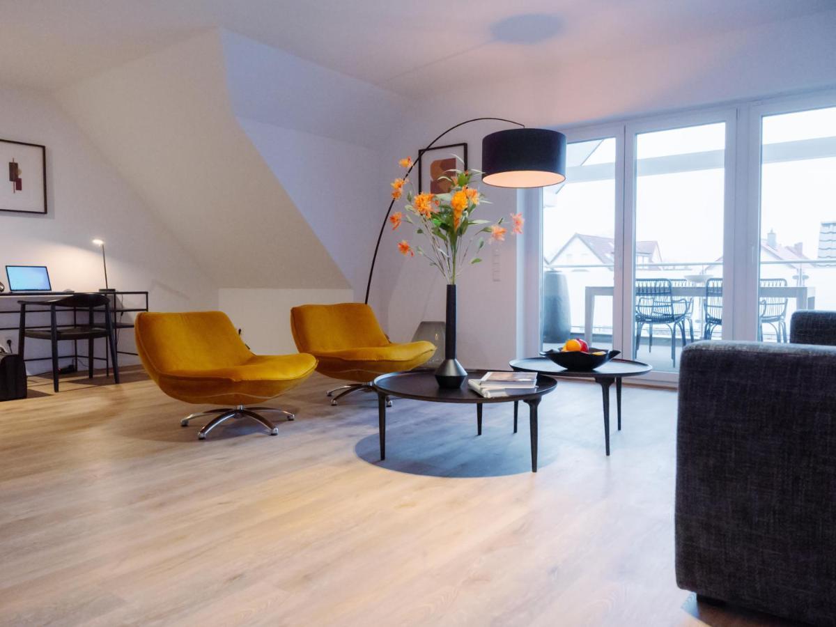 Lio Suite Design Apartment Balkon Terrasse Parken Fur 4 Personen Bad Salzuflen Bagian luar foto